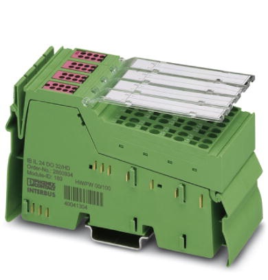 Module 32 sorties TOR 24Vcc 500mA 1 fil, avec connecteurs et étiquettes, IN LINE