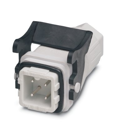 Boîtier prolongateur HEAVYCONNEC QUICKON A3, pour étrier longitudinal, 3 pôles, raccordement PE, connecteur mâle, raccordement Q