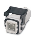 Boîtier prolongateur HEAVYCONNEC QUICKON A3, pour étrier longitudinal, 3 pôles, raccordement PE, connecteur mâle, raccordement Q