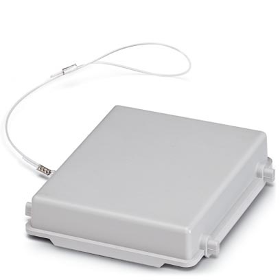 Couvercle de protection HEAVYCONNEC, série B32, pour embase avec étrier transversal, cordon de retenue, IP 54, PA