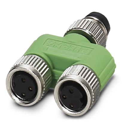 Distributeur en Y M8 à 3 pôles, avec connecteur femelle M8
