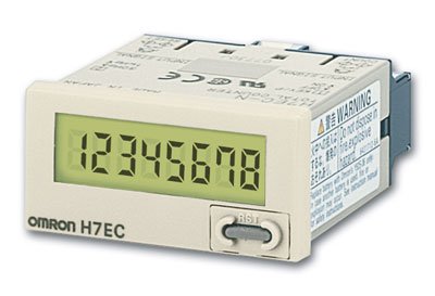 48x24 mm, IP66, LCD 8 chiffres, comptage, batterie incluse, entrée Vc.a./Vc.c., 