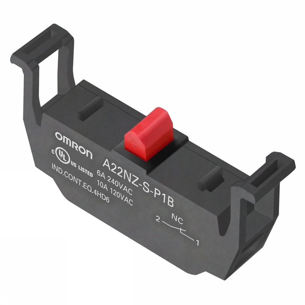 A22n contact blocks, spst-nc, push-in terminal