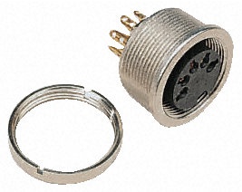 EMBASE DIN METAL 8B FEM.VERROU