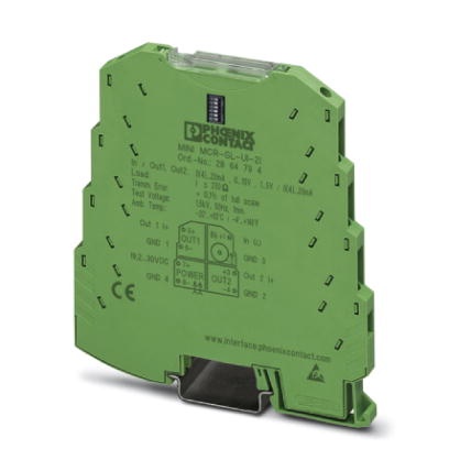 Duplicateur de signal à 4 voies pour l'isolation galvanique et la duplication de signaux analogiques, avec raccordement vissé, n