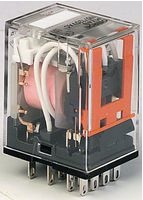 Industrial Mini Power Relay 3PDT With Plug-in/Solder Terminals