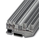 Bloc de jonction gris à ressort - 2,5mm² - enfichable - 2 conducteurs + 2 pins