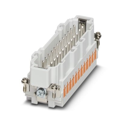 Isolant mâle HEAVYCONNEC, série B24, 24 pôles, raccordement QUICKON