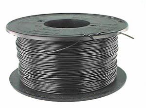 FIL SOUPLE 0.60mm² NOIR, BOBINE 200m