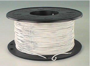 FIL SOUPLE 0.22mm² BLANC, BOBINE 200m