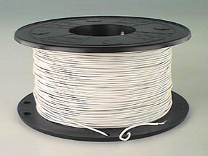 FIL SOUPLE 0.34mm² BLANC, BOBINE 200m