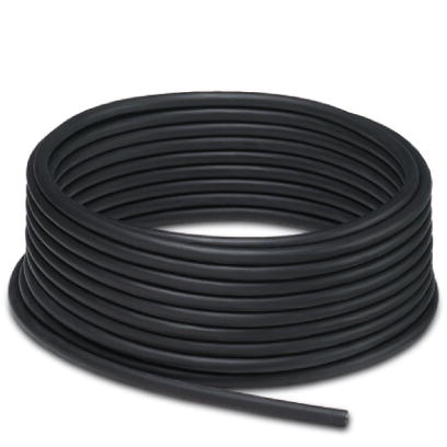 Câble PUR noir exempt d'halogène, 5 pôles
