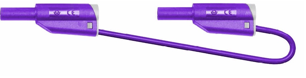 c. MM d4 sécu + rep. AR sécu PVC 0.75mm² Lg 25cm violet