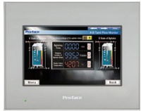 PUPITRE 7.0" Wide TFT, 65,536 couleurs, WVGA 800 x 480 pixels, dalle tactile analogique, Ethernet  ,   COM  x 2 (1 x RS-232C, 1 