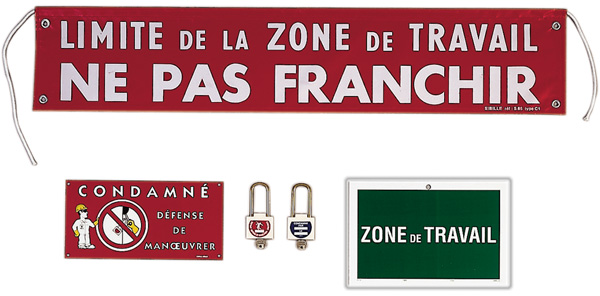 KIT DE CONDAMNATION (1 BANDEROLE