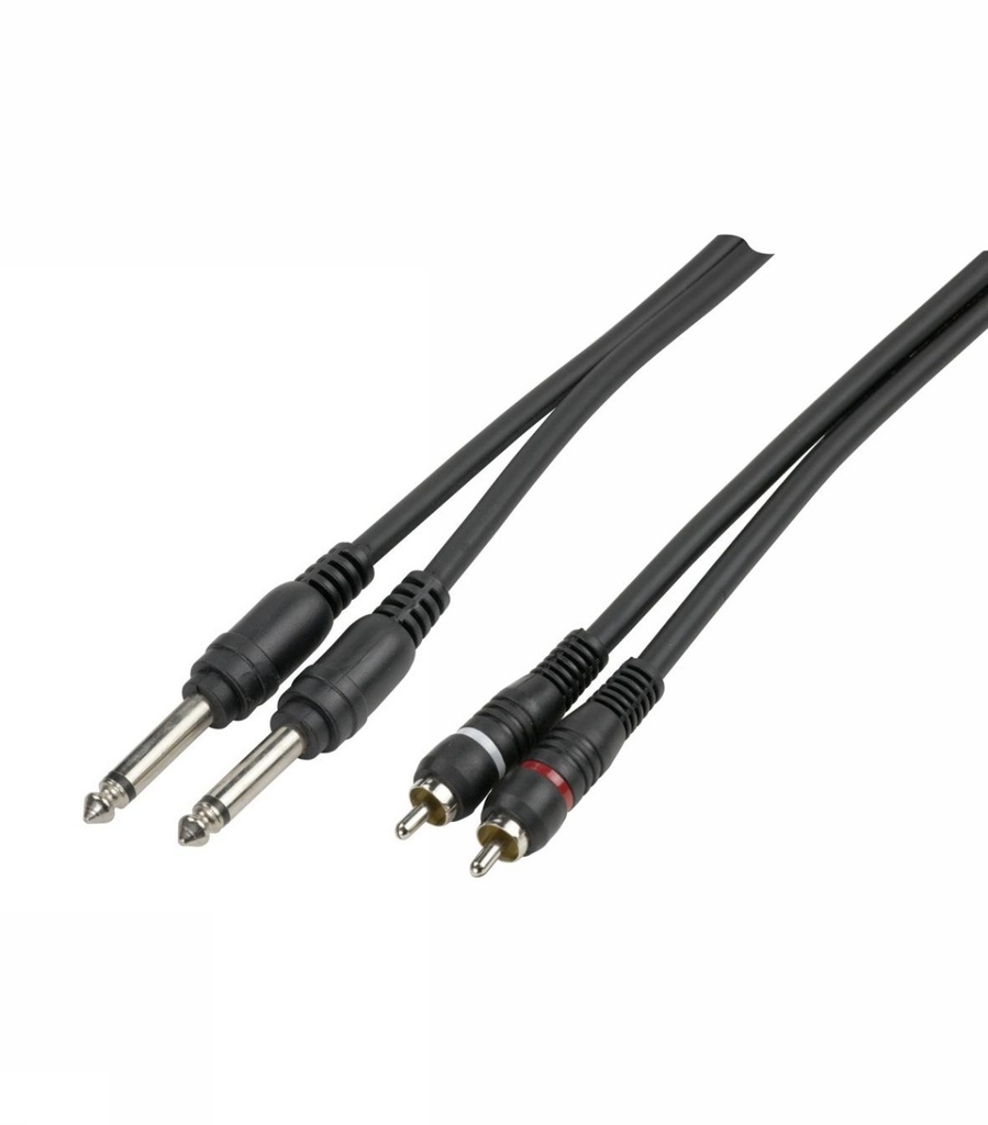 CORDON  JACK 6.35 MALE STEREO / 2 RCA MALE 1.5 M