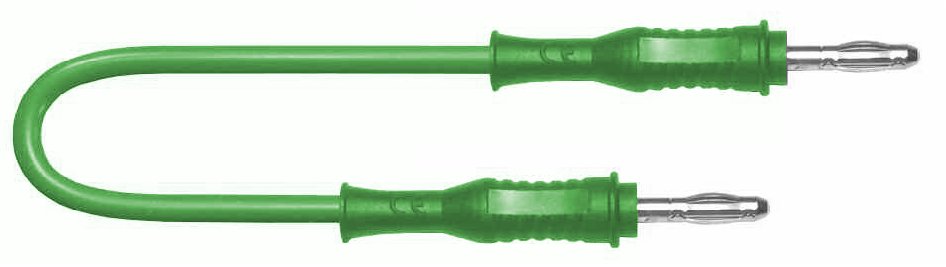 cordon mâle mâle d4 simple100 cm SIL. 1.00 vert