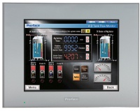 PUPITRE 10.4" TFT, 65,536 couleurs, VGA 640 x 480 pixels, dalle tactile analogique, Ethernet  ,   COM  x 2 (1 x RS-232C, 1 x RS-