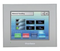 PUPITRE 5.7" TFT, 65,536 couleurs, QVGA 320x 240 pixels, dalle tactile analogique, Ethernet  ,   COM  x 2 (1 x RS-232C, 1 x RS-4