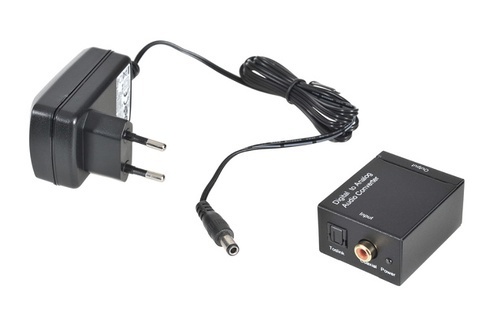 Convertisseur Num, Analogique OPT/COAX > 2X RCA***Blister**