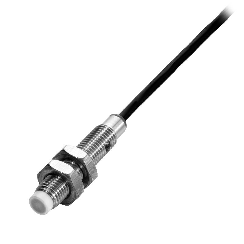 Capteur capacitif Ø 8 x 42 mm M08 non noyé Câble 2 00 m PUR PNP à fermeture (NO) 100 Hz Portée réglable Acier inoxydable