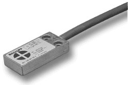 Capteur inductif 50 x 25 x 10 mm 50x25x10 flush 5 mm PNP à fermeture (NO) 500 Hz Aluminium Face sensible PBT Câble 3 00