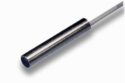 Capteur inductif Ø 8 x 45 mm D8.0 flush 1 5 mm NPN à fermeture (NO) 3000 Hz Acier inoxydable Face sensible PBT Câble 3