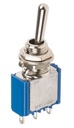 interrupteur miniature avec rappel 2 positions ON-(ON)