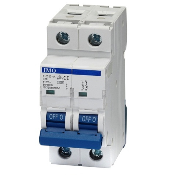 Disjoncteur, 10kA, courbe D, 2 Pôles, 16 A