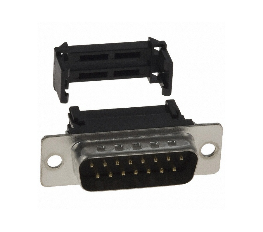 CONNECTEUR SUB-D 15B MALE A SERTIR