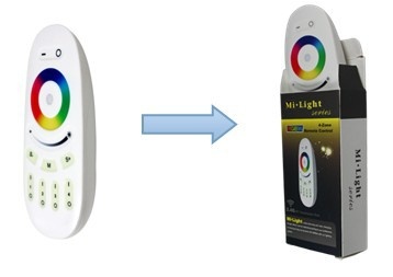 Télécommande série milight RGBW 4 zones