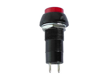 R18-25A BOUTON-POUSSOIR OFF-ON ROUGE 1A/125V