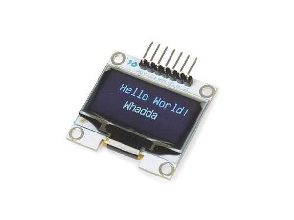 ÉCRAN OLED 1.3'' POUR ARDUINO® (DRIVER SH1106, SPI)