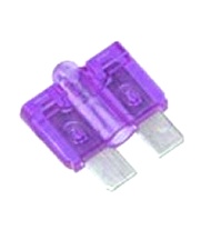 FUSIBLE AUTOMOBILE AVEC VOYANT LUMINEUX (3A - VIOLET)