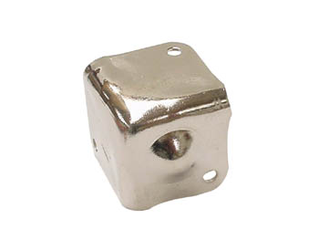 COIN DE PROTECTION POUR ENCEINTES, BLANC METALLIQUE, 38 x 38mm x 90°