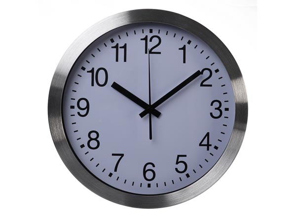 HORLOGE MURALE EN ALUMINIUM - Ø 30 cm