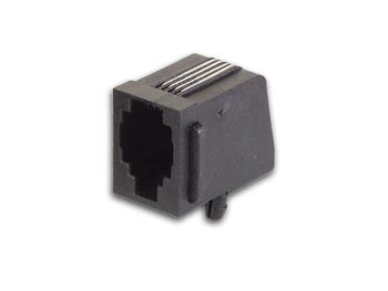 CONNECTEURS MODULAIRES POUR CI RJ10 4P4C, VERSION COUDE