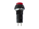 R18-25B BOUTON-POUSSOIR OFF-(ON) NOIR 1A/125V