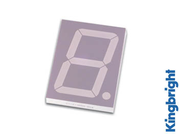 AFFICHEUR 7 SEGMENTS 57mm CATHODE COMMUNE - JAUNE