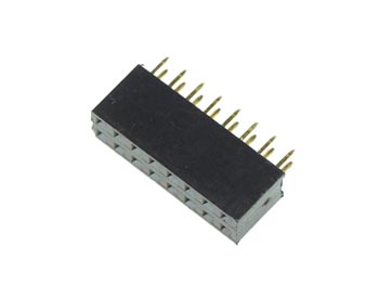 BARRETTE FEMELLE DOUBLE RANGEE - 16 BROCHES