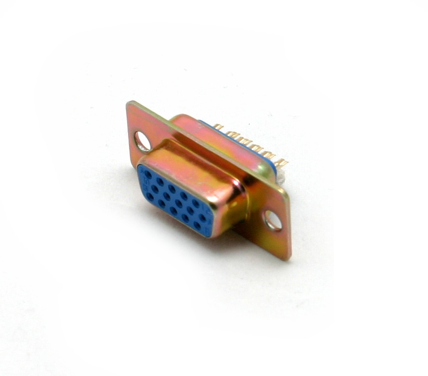 CONNECTEUR SUB-D FEMELLE 15 BROCHES HAUTE DENSITE