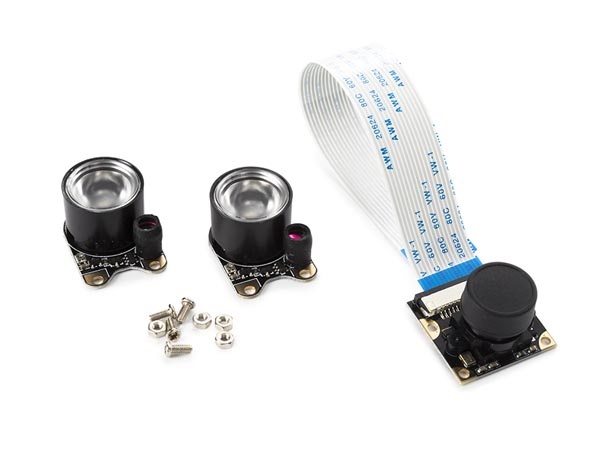 MODULE CAMÉRA AVEC 2 LED IR POUR RASPBERRY PI®