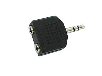 DOUBLE JACK FEMELLE 3.5mm STEREO VERS JACK MALE 3.5mm STEREO