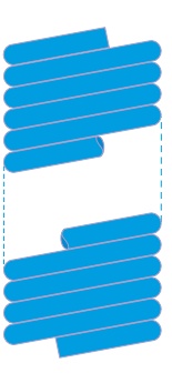 SPIRALE PA BLEU SOR.RAD.4X6 10M